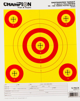 SHOTKEEPER 5 BULLS BRT YELL/RED SM 12 PK UPC: 076683455628