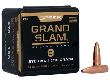 Speer 1465 Grand Slam 270Cal 130gr Soft Point 50 Per Box/5 Case