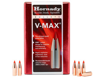 Hornady 22415 V-Max 6mm .243 65 gr V Max 100 Per Box/ 40 Case
