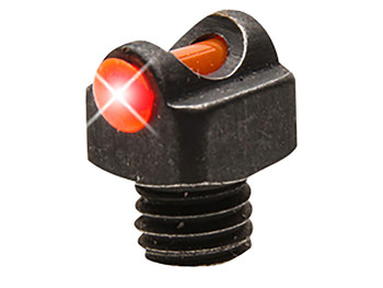 TruGlo TGTG954BR StarBrite Deluxe Bead Black | Red Fiber Optic Front Sight 3-56" Threads