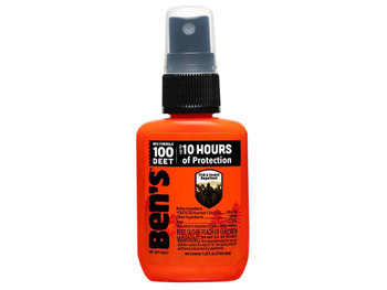 Ben's 00067070 100 Odorless Scent 1.25oz Spray Repels Ticks & Biting Insects Effective Up to 10 hrs
