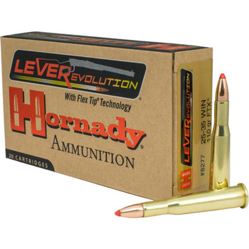 Hornady LEVERevolution Hyper Velocity Centerfire Ammunition, 25-35 Winchester, Flex Tip eXpanding, 110 Grain - 20 Cartridge Box ( 20 / 1 )