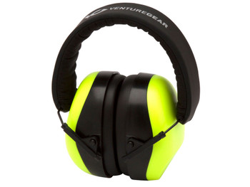 Pyramex VGPM8031C Venture Gear V80 Muff Foam 26 dB 32 dB Over the Head Orange Lime/Black Adult 1 Pair