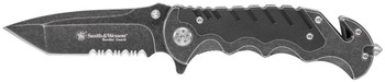 Smith Wesson Knives SWBG10SCP Border Guard 3.50 Folding Part Serrated Stainless Steel Blade 4.80 AluminumG10 Handle Includes Pocket Clip UPC: 028634708888 Smith Wesson Knives SWBG10SCP Border Guard 3.50 Folding Part Serrated Stainless Steel Blade 4.80 AluminumG10 Handle Includes Pocket Clip UPC: 028634708888