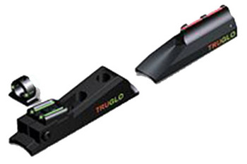 Truglo TG958X Muzzle Brite Sight Set InLine Muzzleloaders Adjustable RedGreen Black Ghost Ring UPC: 788130010198