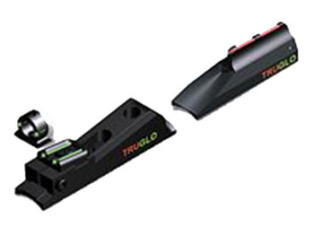 Truglo TG958X Muzzle Brite Sight Set In-Line Muzzleloaders Adjustable Red/Green Black Ghost Ring