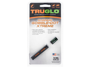 Truglo TG941XA Magnum Gobble-Dot Xtreme Universal Shotgun Fiber Optic Red/Green .25" Rib