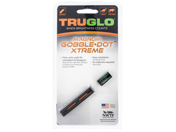 Truglo TG941XA Magnum Gobble-Dot Xtreme Universal Shotgun Fiber Optic Red/Green .25" Rib