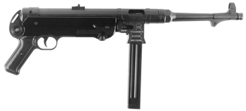GSG GSGGERGMP409X MP40  9mm Luger Caliber with 10.80" Barrel, 25+1 Capacity, Black Metal Finish, Black Polymer Grip Right Hand                                                                          