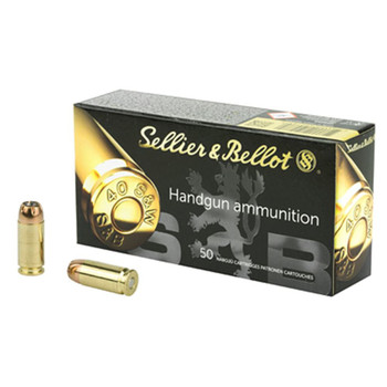 Sellier  Bellot SB40C Handgun  40 SW 180 gr Jacketed Hollow Point JHP 50 Per Box 20 Cs UPC: 754908500789