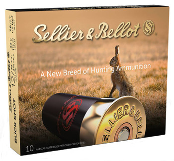 Sellier & Bellot Buckshot 12 Gauge Shotshell Ammunition, 2 3/4 Inch, 1214 FPS, 12 Pellet, #1 Buck - 10 Cartridge Box ( 10 / 1 )
