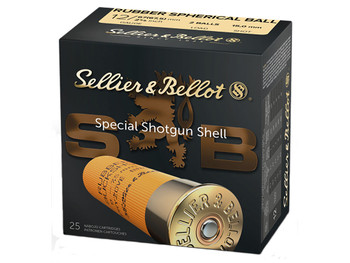 Sellier & Bellot SB12RBB Shotgun 12Gauge 2.75" Rubber 25 Per Box/10 Case