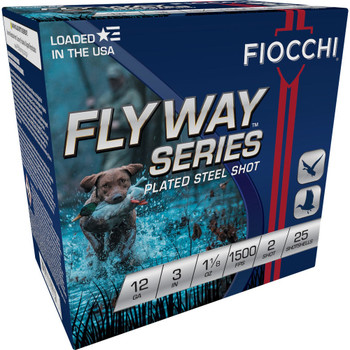 FIOCCHI 12GA #2 FLYWAY STEEL 25/250 UPC: 762344702186
