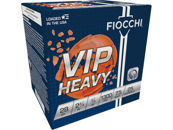 Fiocchi 28VIPH75 Exacta Target VIP Heavy 28Gauge 2.75" 3/4oz 7.5Shot 25 Per Box/10 Case