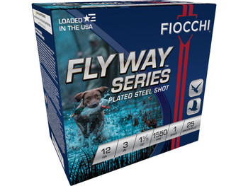 Fiocchi 123ST151 Flyway 12Gauge 3" 1 1/5oz 1Shot 25 Per Box/10 Case