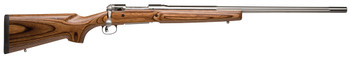 Savage Arms 18464 12 Varminter Low Profile 223 Rem 41 Cap 26 1:7 Matte Stainless RecBarrel Satin Brown Stock Right Hand Full Size with Detachable Box Magazine UPC: 011356184641