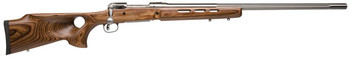 Savage Arms 18517 12 BTCSS 204 Ruger Caliber with 41 Capacity 26 Barrel Matte Stainless Metal Finish  Satin Brown Fixed Thumbhole Stock Right Hand Full Size Includes Detachable Box Magazine UPC: 011356185174