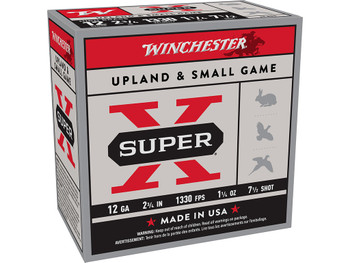 Winchester Ammo X127 Super X Game Load High Brass 12Gauge 2.75" 1 1/4oz 7.5Shot 25 Per Box/10 Case