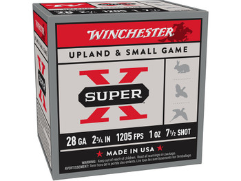 Winchester Ammo X28H7 Super X Heavy Game Load High Brass 28Gauge 2.75" 1oz 7.5Shot 25Per Box/10 Case