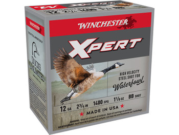 Winchester Ammo WEX12HBB Super X Xpert High Velocity 12Gauge 2.75" 1 1/8oz BBShot 25 Per Box/10 Case