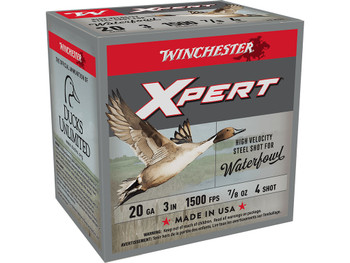 Winchester Ammo WEX2034 Super X Xpert High Velocity 20Gauge 3" 7/8oz 4Shot 25 Per Box/10 Case
