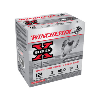 Winchester Ammo WEX123M3 Super X Xpert High Velocity 12 Gauge 3 1 116 oz 3 Shot 25 Per Bx 10 Case UPC: 020892020306