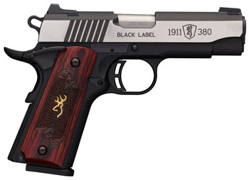 Browning 1911-380 Black Label Medallion, 380 ACP Caliber, Semi-Automatic, Pistol