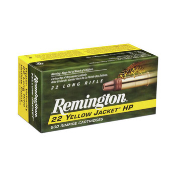 Remington Yellow Jacket Hyper Velocity Rimfire Ammunition, 22 LR, TCHP, 33 Grain - 50 Cartridge Box ( 50 / 1 )