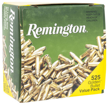 Remington Golden Bullet High Velocity Rimfire Ammunition, 22 LR, Hollow Point, 36 Grain - 525 Cartridge Box ( 525 / 1 )