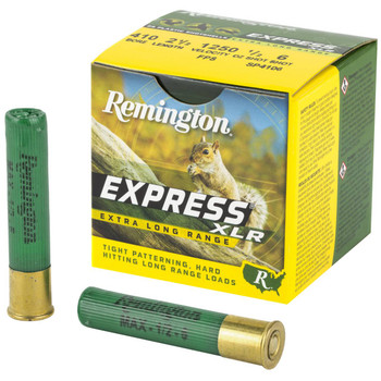 Remington Xpress XLR 410 Bore Shotshell Ammunition, 2 1/2 Inch, 1250 FPS, 1 1/8 Ounce, #6 Shot - 25 Cartridge Box ( 25 / 1 )
