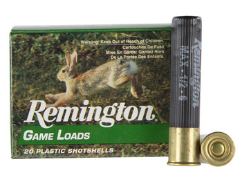 Remington Ammunition 20014 Game Load 410 Gauge 2.50" 1/2 oz 6 Shot 20 Per Box/ 10 Cs