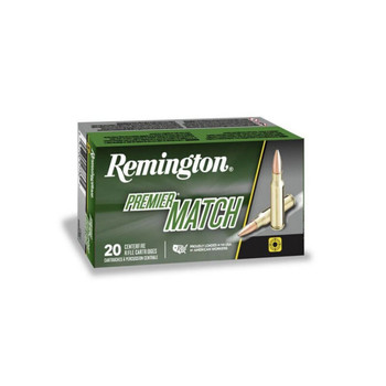 Remington Premier Match Hyper Velocity Centerfire Ammunition, 223 Remington, Hollow Point (HP), 62 Grain - 20 Cartridge Box ( 20 / 1 )