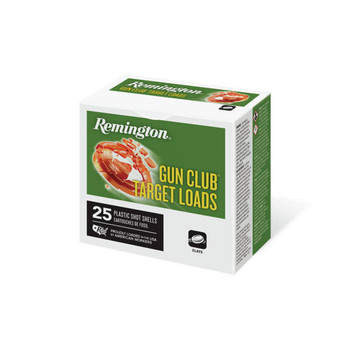 Remington Gun Club Target Load 12 Gauge Shotshell Ammunition, 2 3/4 Inch, 1145 FPS, 1 1/8 Ounce, #8 Shot - 25 Cartridge Box ( 25 / 1 )