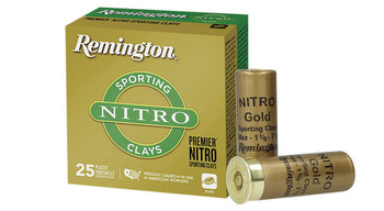 Remington Premier Nitro Sporting Clays 12 Gauge Shotshell Ammunition, 2 3/4 Inch, 1300 FPS, 1 1/8 Ounce, #7 1/2 Shot - 25 Cartridge Box ( 25 / 1 )