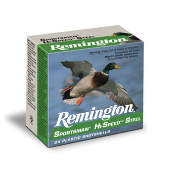 Remington Sportsman Hi-Speed Steel 12 Gauge Shotshell Ammunition, 3 1/2 Inch, 1550 FPS, 1 3/8 Ounce, #2 Shot - 25 Cartridge Box ( 25 / 1 )
