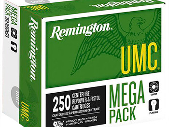 Remington Ammunition 23779 UMC Mega Pack 40S&W 180gr Full Metal Jacket 250 Per Box/4 Case