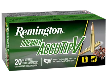 Remington Ammunition 29192 Premier Accutip-V 223Rem 55gr AccuTip V 20 Per Box/10 Case