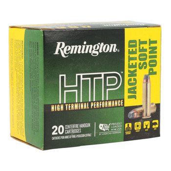 Remington Ammunition 22233 HTP  357 Mag 158 gr Jacketed Soft Point JSP 20 Per Box 25 UPC: 047700496207