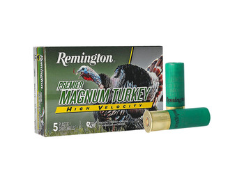 Remington Ammunition 28041 Premier Magnum Turkey High Velocity 12 Gauge 3.50" 2 oz 5 Shot 5 Per Box/ 20 Cs