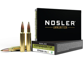 Nosler 40042 E-Tip 33Nosler 225gr E Tip Lead Free 20 Per Box/10 Case