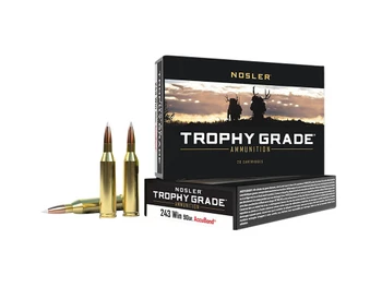 Nosler 48263 Trophy Grade 243Win 90gr Nosler AccuBond 20 Per Box/10 Case