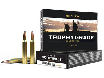 Nosler 60069 Trophy Grade 300WinMag 200gr Nosler Spitzer Partition 20 Per Box/10 Case