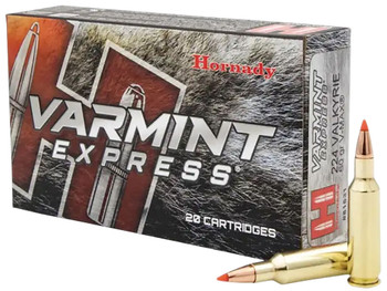 Hornady 81531 Varmint Express 224Valkyrie 60gr Hornady V Max 20 Per Box/10 Case