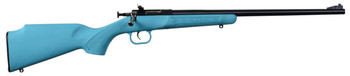 Crickett KSA2302 Youth  22 LR 1rd 16.12 Blued Barrel  Receiver Fixed FrontAdjustable Rear Peep Sights Blue Synthetic Stock w11.5 LOP Rebounding Firing Pin Safety UPC: 611613023029