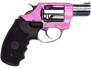 Charter Arms 53832 Undercover Lite Chic Lady Small 38 Special 5 Shot 2" High Polished Stainless Steel Barrel & Cylinder, Pink Aluminum Frame w/Black Crimson Trace Laser Grip, Exposed Hammer