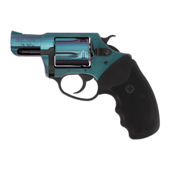 Charter Arms 25387 Undercover Chameleon 38 Special 5rd 2 Barrel Overall HiPolished Iridescent Cerakote Finish Standard Hammer Finger Grooved Black Rubber Grip UPC: 678958253870