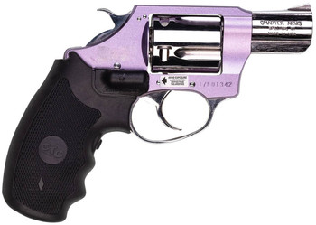 Charter Arms 53842 Undercover Lite Chic Lady Small 38 Special 5 Shot 2 High Polished Stainless Steel Barrel  Cylinder Lavender Aluminum Frame wBlack Crimson Trace Laser Grip Exposed Hammer UPC: 678958538427