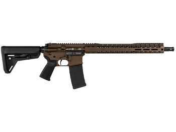 Black Rain Ordnance BROSSPMB SSP 5.56x45mm NATO 30+1 16" Chrome Moly Barrel, A2 Flash Hider, Midnight Bronze Cerakote 7075-T6 Receiver, Adjustable Magpul MOE SL Stock & Grip, Optics Ready