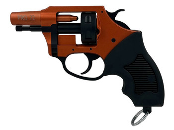 Charter Arms 82090 Pro 209 209 Primers, 6rd Orange Cerakote Aluminum Frame, Black Rubber Grips