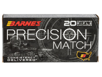 Barnes Bullets 30848 Precision Match 5.56x45mmNATO 85gr Open Tip Match Boat Tail 20 Per Box/10 Case